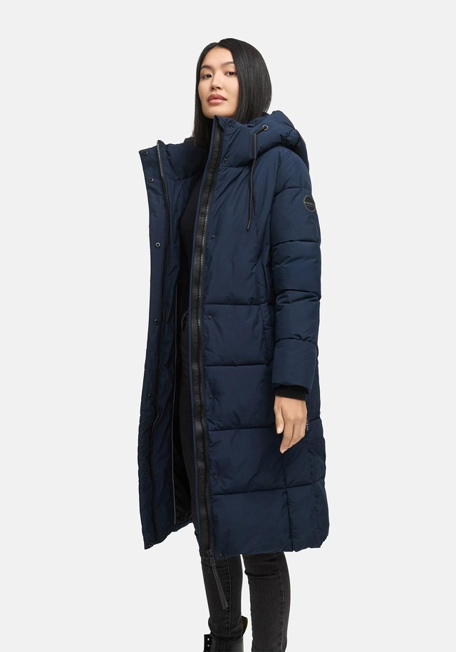 Marikoo Winterjacke »Chumanii« Warmer Wintermantel mit langem Schnitt für kalte Tage.