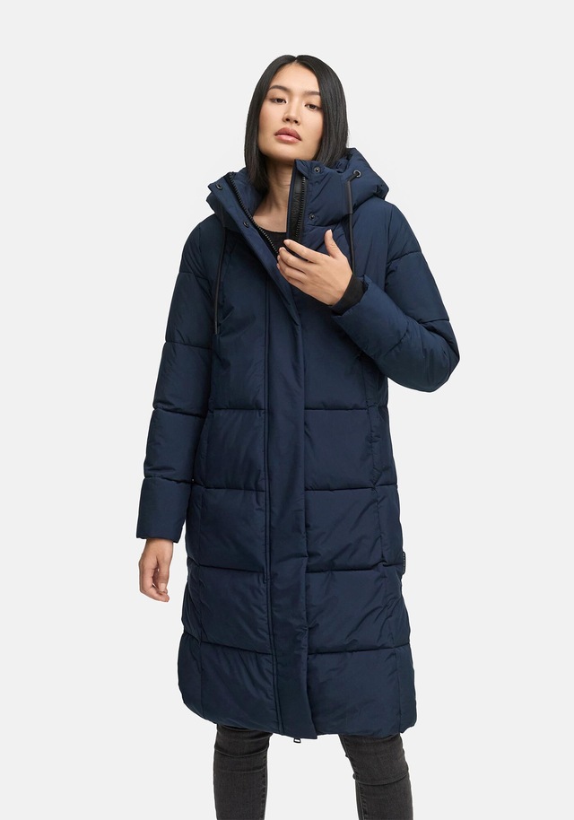 Marikoo Winterjacke »Chumanii« Warmer Wintermantel mit langem Schnitt für kalte Tage.