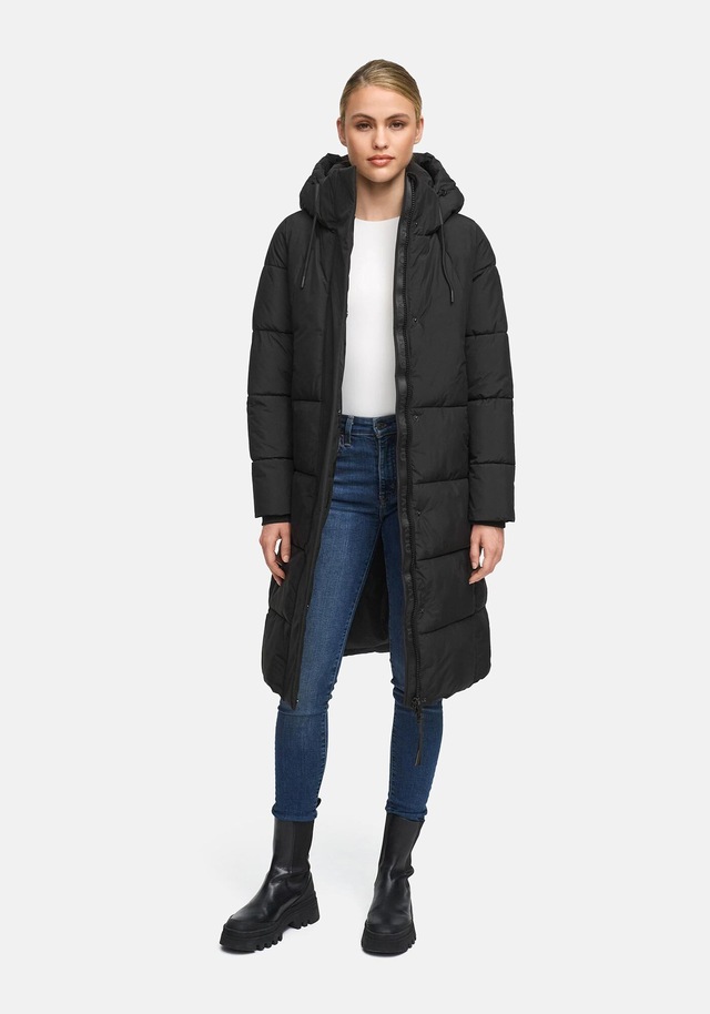Marikoo Winterjacke »Chumanii« Warmer Wintermantel mit langem Schnitt für kalte Tage.