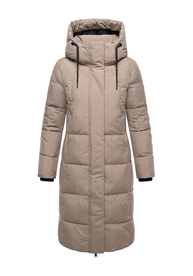 Marikoo Winterjacke »Chumanii« Warmer Wintermantel mit langem Schnitt für kalte Tage.