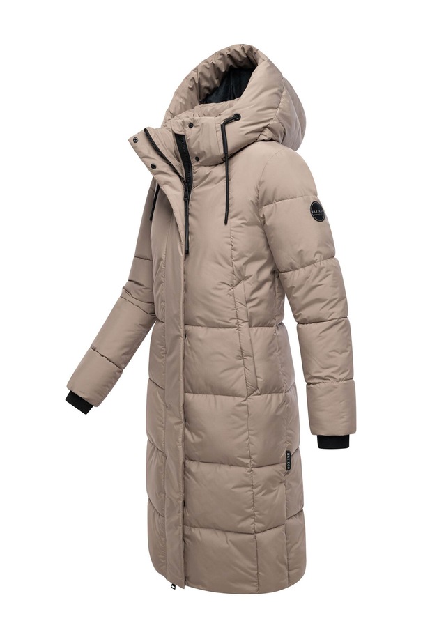 Marikoo Winterjacke »Chumanii« Warmer Wintermantel mit langem Schnitt für kalte Tage.