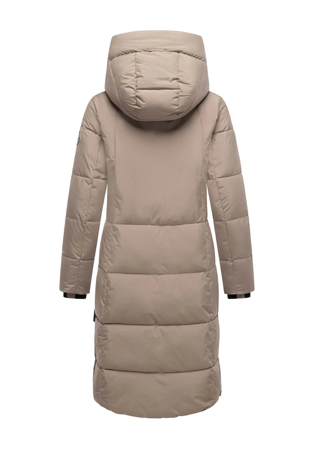 Marikoo Winterjacke »Chumanii« Warmer Wintermantel mit langem Schnitt für kalte Tage.