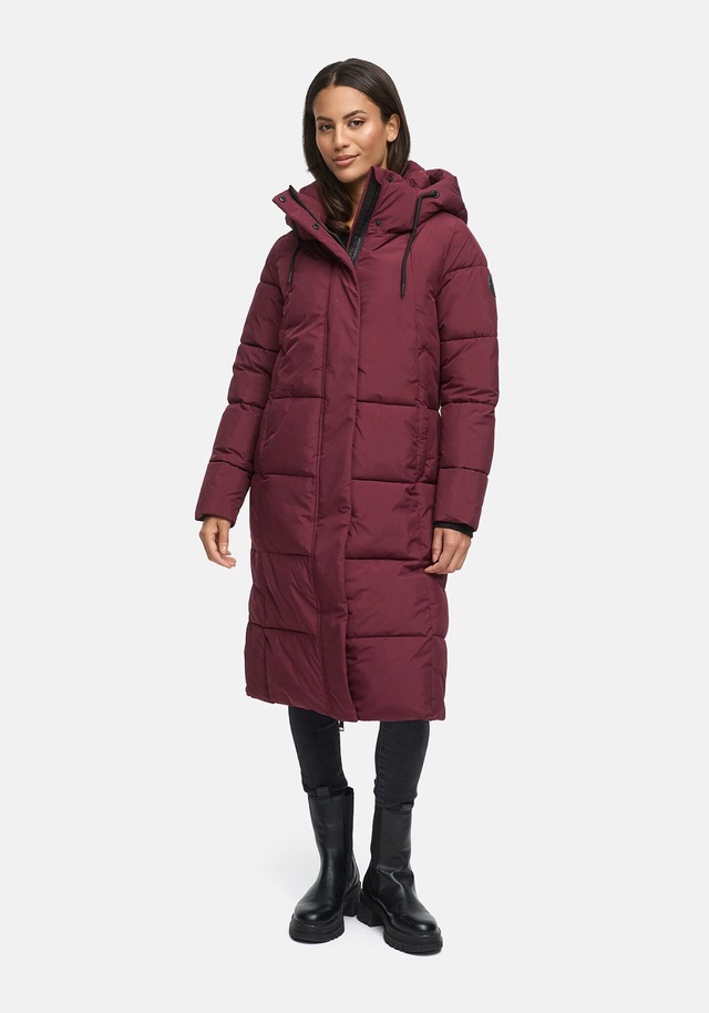 Marikoo Winterjacke »Chumanii« Warmer Wintermantel mit langem Schnitt für kalte Tage.