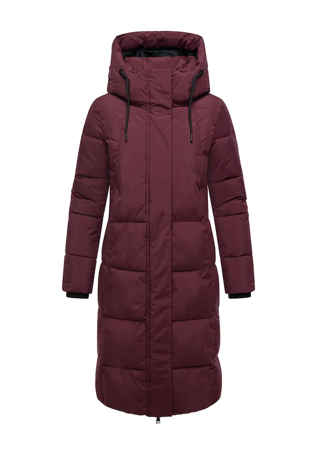 Marikoo Winterjacke »Chumanii« Warmer Wintermantel mit langem Schnitt für kalte Tage.