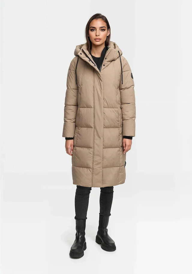 Marikoo Winterjacke »Tabiaa« mit Kapuze Bewegungsschlitz am unteren Saum