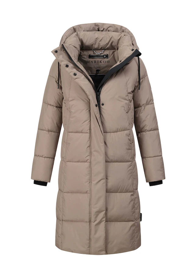 Marikoo Winterjacke »Tabiaa« mit Kapuze Bewegungsschlitz am unteren Saum