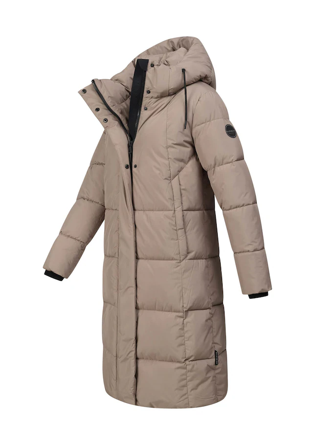 Marikoo Winterjacke »Tabiaa« mit Kapuze Bewegungsschlitz am unteren Saum