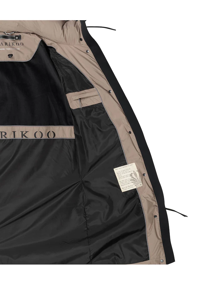 Marikoo Winterjacke »Tabiaa« mit Kapuze Bewegungsschlitz am unteren Saum
