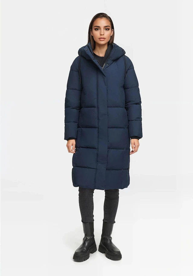 Marikoo Winterjacke »Tabiaa« mit Kapuze Bewegungsschlitz am unteren Saum