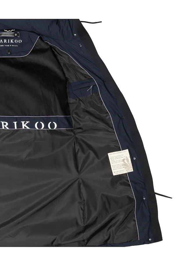 Marikoo Winterjacke »Tabiaa« mit Kapuze Bewegungsschlitz am unteren Saum