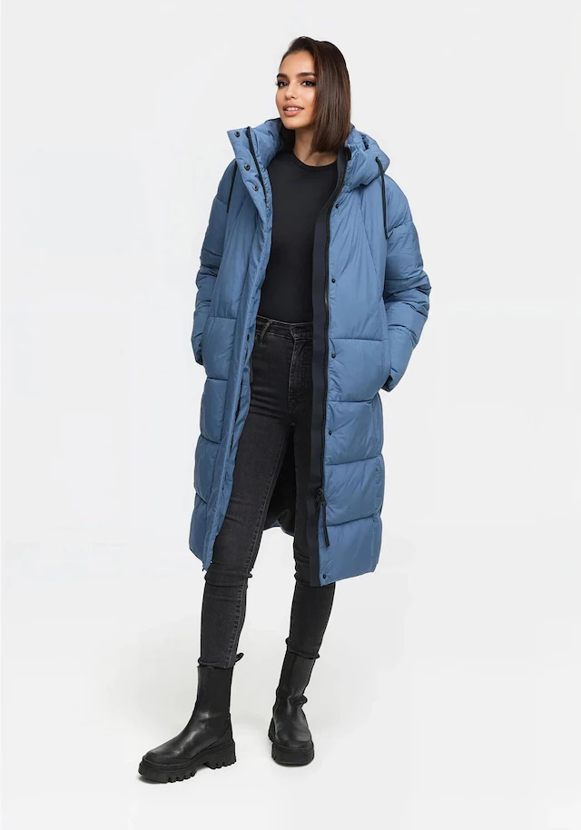 Marikoo Winterjacke »Tabiaa« mit Kapuze Bewegungsschlitz am unteren Saum