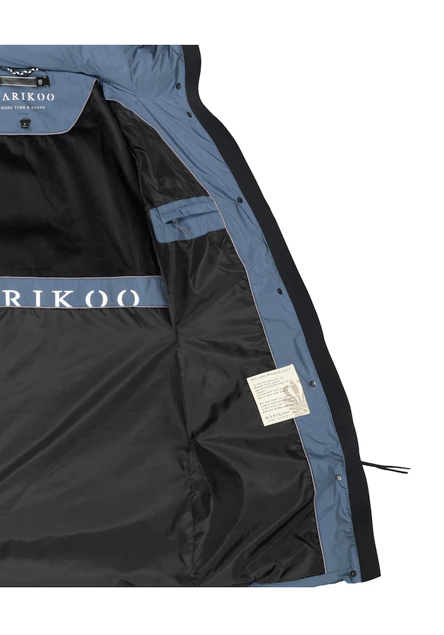 Marikoo Winterjacke »Tabiaa« mit Kapuze Bewegungsschlitz am unteren Saum