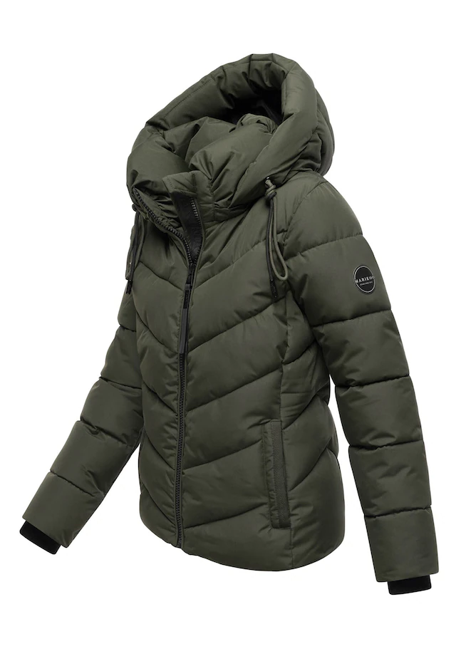 Marikoo Winterjacke »Sahnemausii« mit Kapuze mit abnehmbarer Kapuze und hohem Kragen
