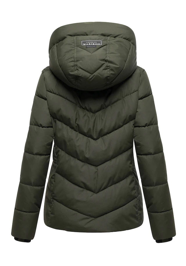 Marikoo Winterjacke »Sahnemausii« mit Kapuze mit abnehmbarer Kapuze und hohem Kragen