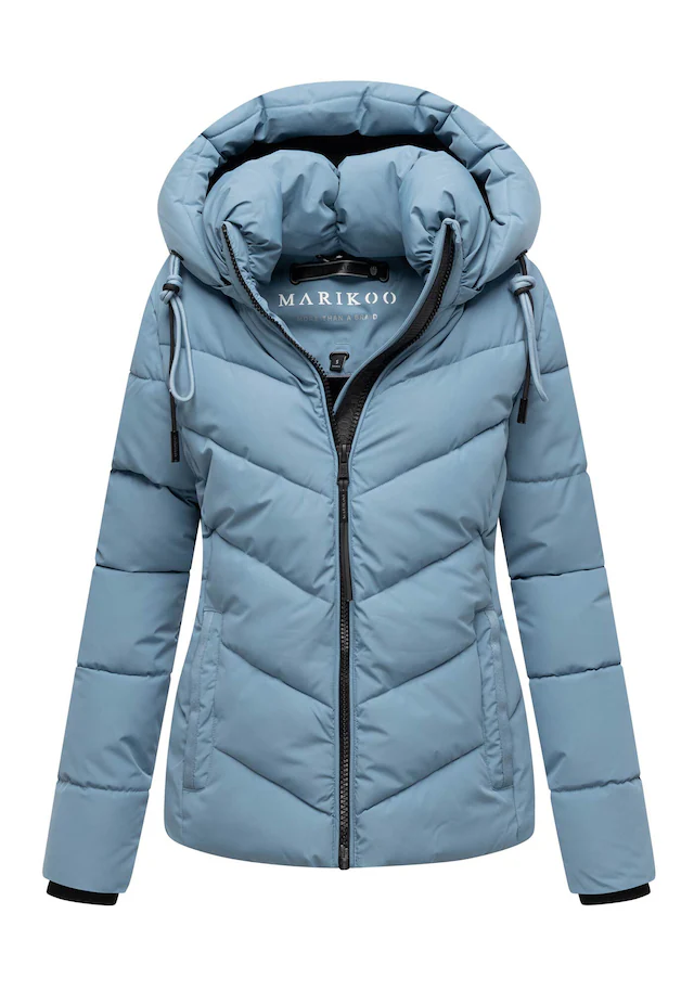 Marikoo Winterjacke »Sahnemausii« mit Kapuze mit abnehmbarer Kapuze und hohem Kragen