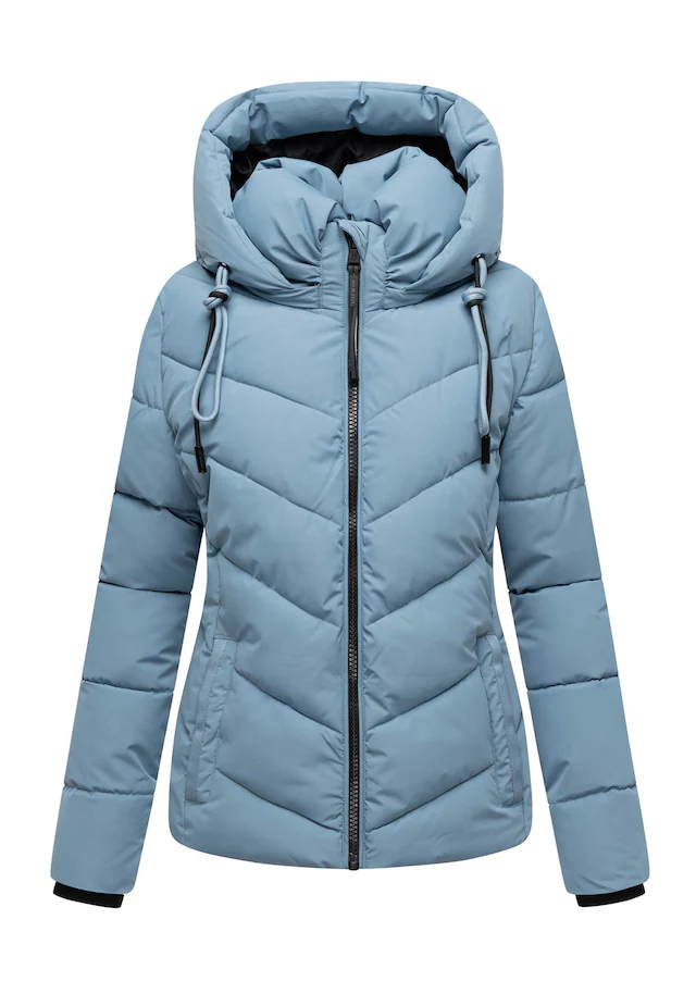 Marikoo Winterjacke »Sahnemausii« mit Kapuze mit abnehmbarer Kapuze und hohem Kragen