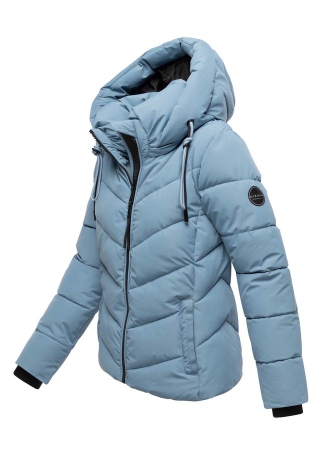 Marikoo Winterjacke »Sahnemausii« mit Kapuze mit abnehmbarer Kapuze und hohem Kragen