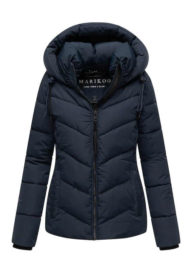 Marikoo Winterjacke »Sahnemausii« mit Kapuze mit abnehmbarer Kapuze und hohem Kragen