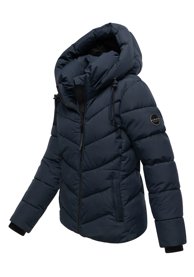 Marikoo Winterjacke »Sahnemausii« mit Kapuze mit abnehmbarer Kapuze und hohem Kragen