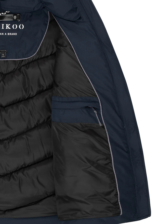 Marikoo Winterjacke »Sahnemausii« mit Kapuze mit abnehmbarer Kapuze und hohem Kragen