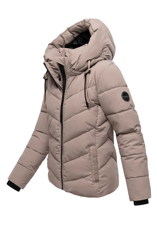 Marikoo Winterjacke »Sahnemausii« mit Kapuze mit abnehmbarer Kapuze und hohem Kragen