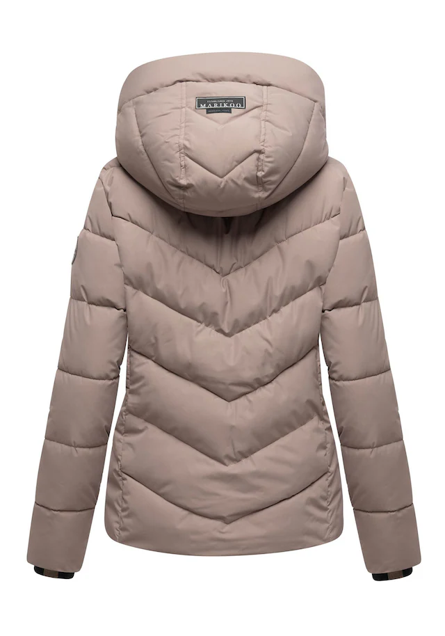Marikoo Winterjacke »Sahnemausii« mit Kapuze mit abnehmbarer Kapuze und hohem Kragen