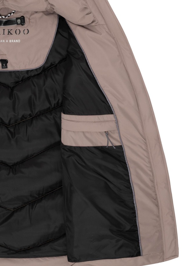 Marikoo Winterjacke »Sahnemausii« mit Kapuze mit abnehmbarer Kapuze und hohem Kragen