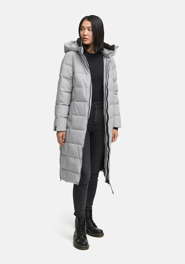 Marikoo Winterjacke »Lanitaa« Steppmantel mit abnehmbarer Kapuze