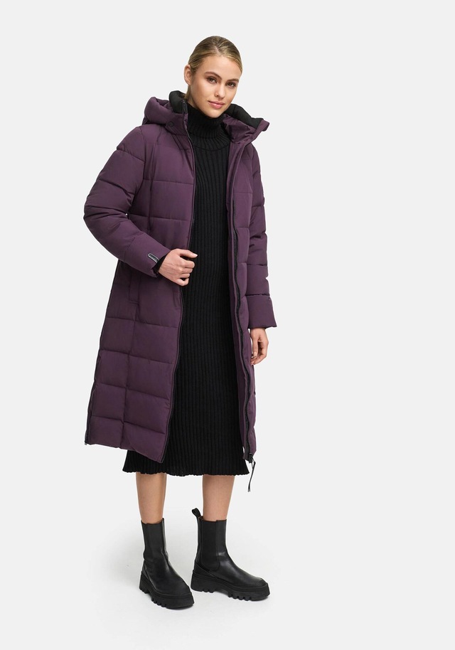 Marikoo Winterjacke »Lanitaa« Steppmantel mit abnehmbarer Kapuze