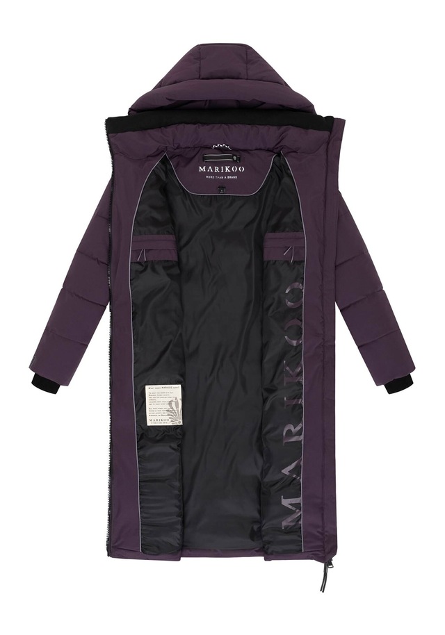 Marikoo Winterjacke »Lanitaa« Steppmantel mit abnehmbarer Kapuze