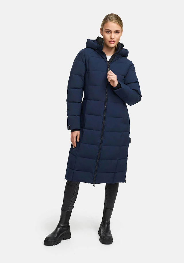 Marikoo Winterjacke »Lanitaa« Steppmantel mit abnehmbarer Kapuze