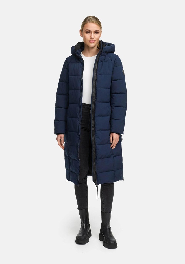 Marikoo Winterjacke »Lanitaa« Steppmantel mit abnehmbarer Kapuze
