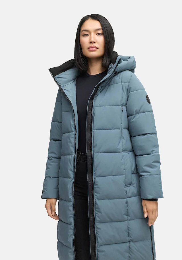 Marikoo Winterjacke »Lanitaa« Steppmantel mit abnehmbarer Kapuze