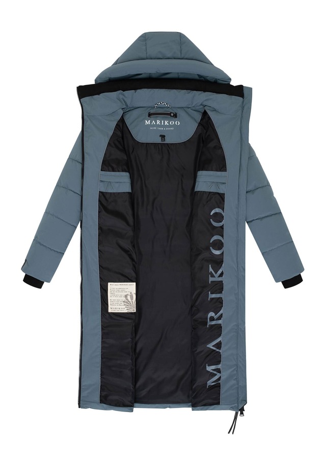 Marikoo Winterjacke »Lanitaa« Steppmantel mit abnehmbarer Kapuze