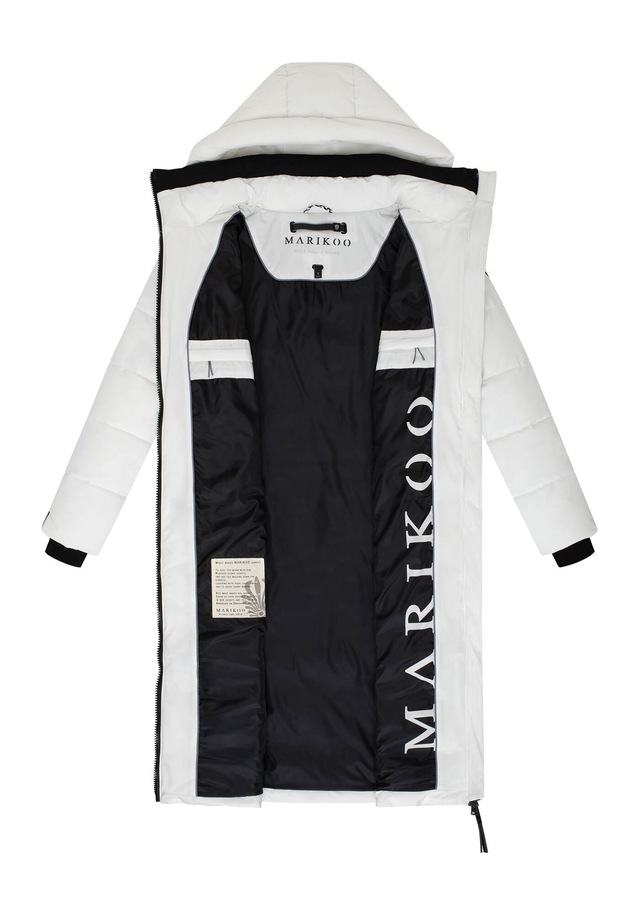 Marikoo Winterjacke »Lanitaa« Steppmantel mit abnehmbarer Kapuze