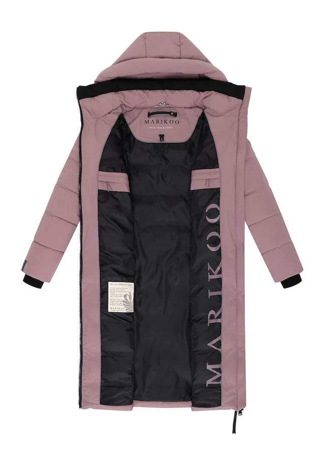 Marikoo Winterjacke »Lanitaa« Steppmantel mit abnehmbarer Kapuze