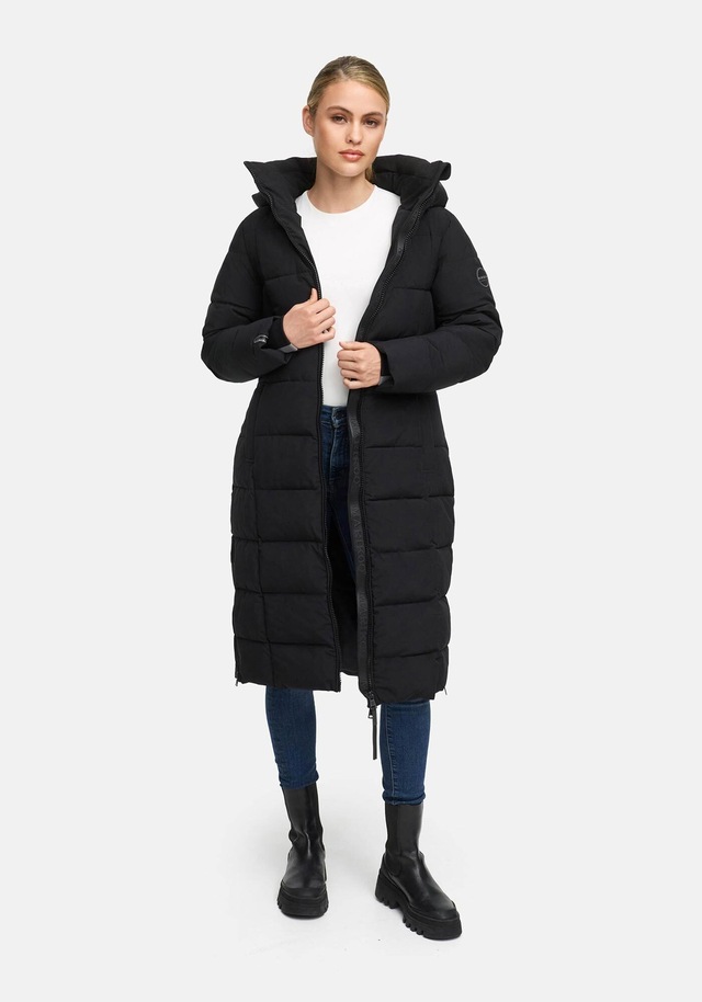 Marikoo Winterjacke »Lanitaa« Steppmantel mit abnehmbarer Kapuze