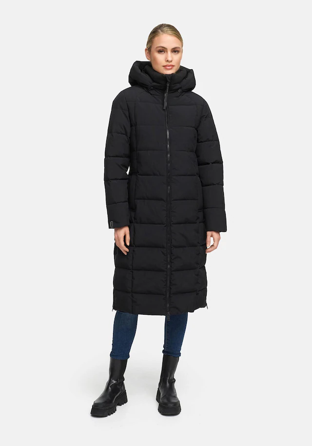 Marikoo Winterjacke »Lanitaa« Steppmantel mit abnehmbarer Kapuze