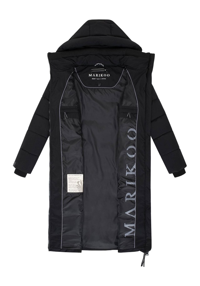 Marikoo Winterjacke »Lanitaa« Steppmantel mit abnehmbarer Kapuze