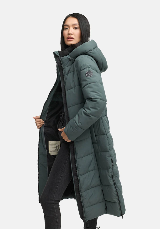 Marikoo Winterjacke »Lanitaa« Steppmantel mit abnehmbarer Kapuze