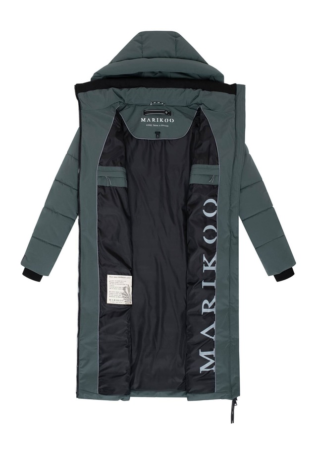 Marikoo Winterjacke »Lanitaa« Steppmantel mit abnehmbarer Kapuze