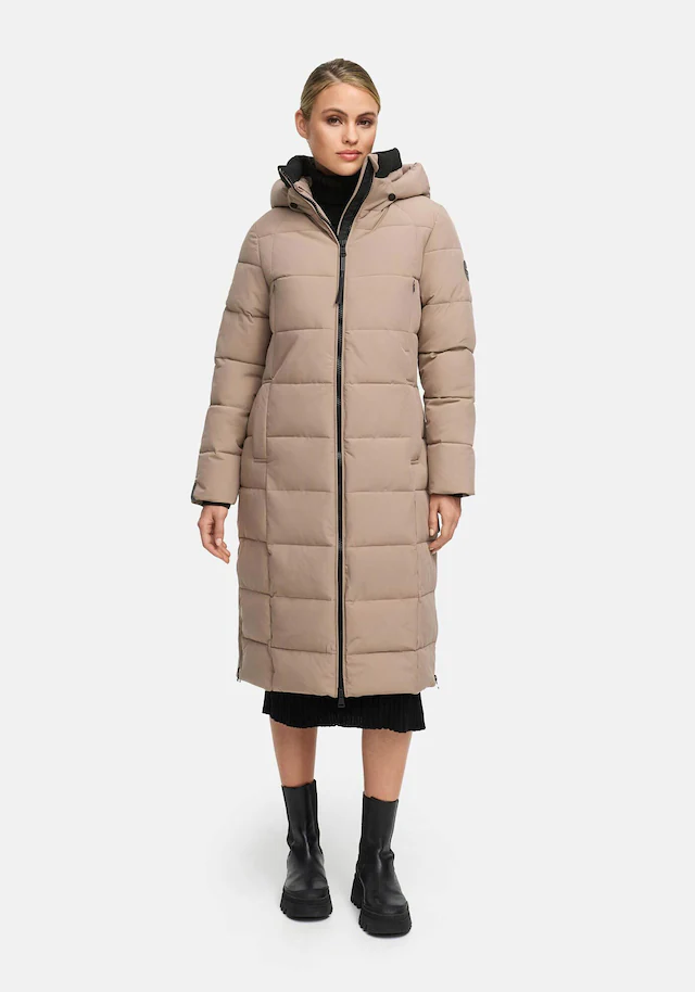 Marikoo Winterjacke »Lanitaa« Steppmantel mit abnehmbarer Kapuze