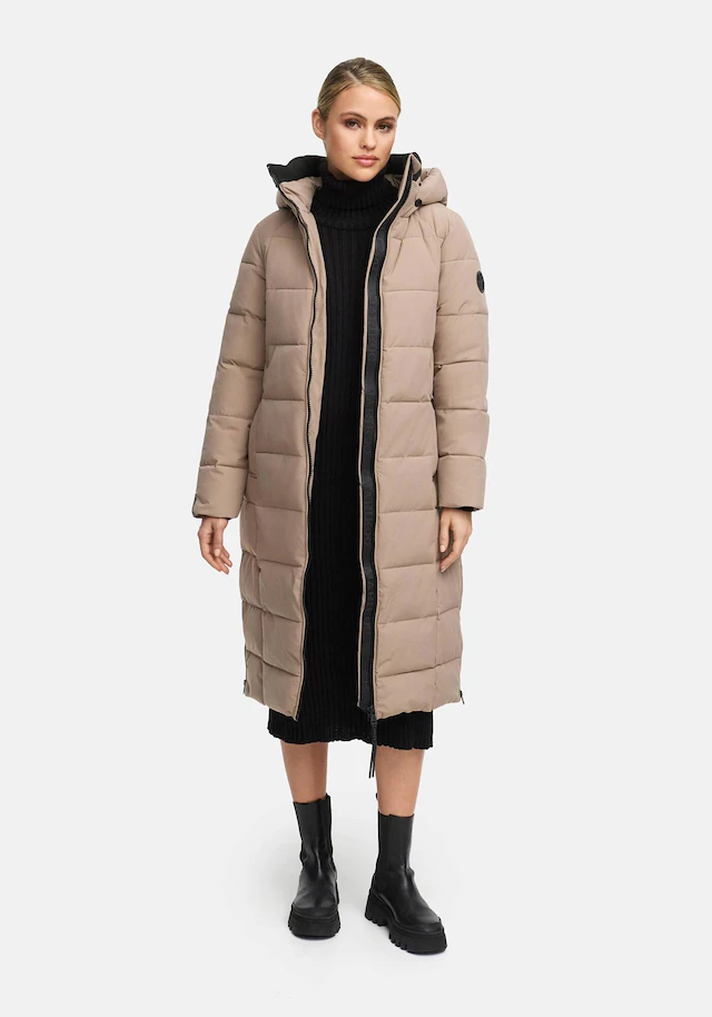 Marikoo Winterjacke »Lanitaa« Steppmantel mit abnehmbarer Kapuze