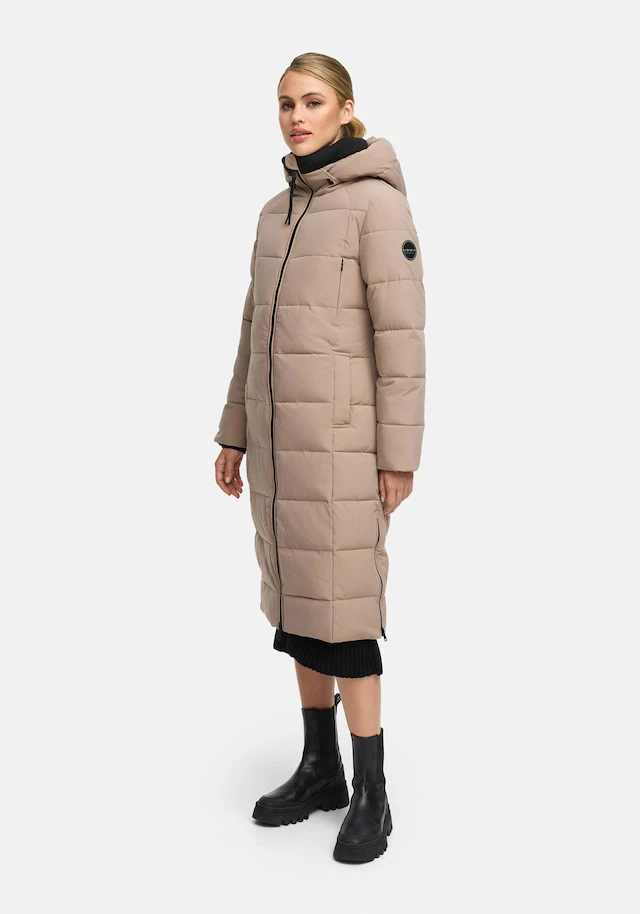 Marikoo Winterjacke »Lanitaa« Steppmantel mit abnehmbarer Kapuze