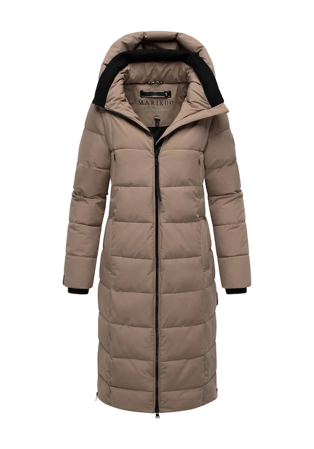 Marikoo Winterjacke »Lanitaa« Steppmantel mit abnehmbarer Kapuze