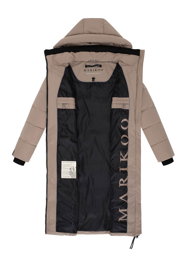Marikoo Winterjacke »Lanitaa« Steppmantel mit abnehmbarer Kapuze