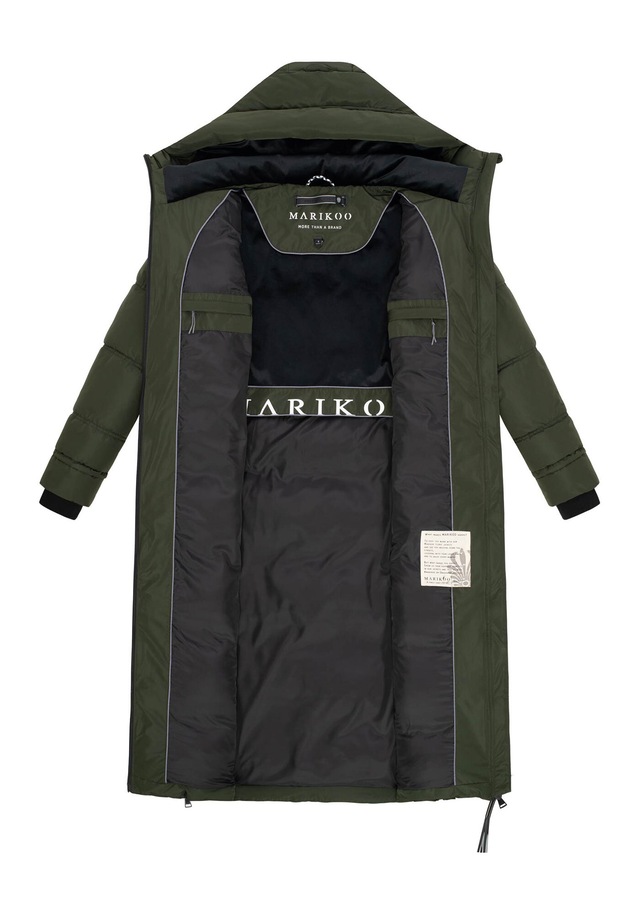Marikoo Winterjacke »Honiaa« mit Seitenschlitzen für mehr Bewegungsfreiheit