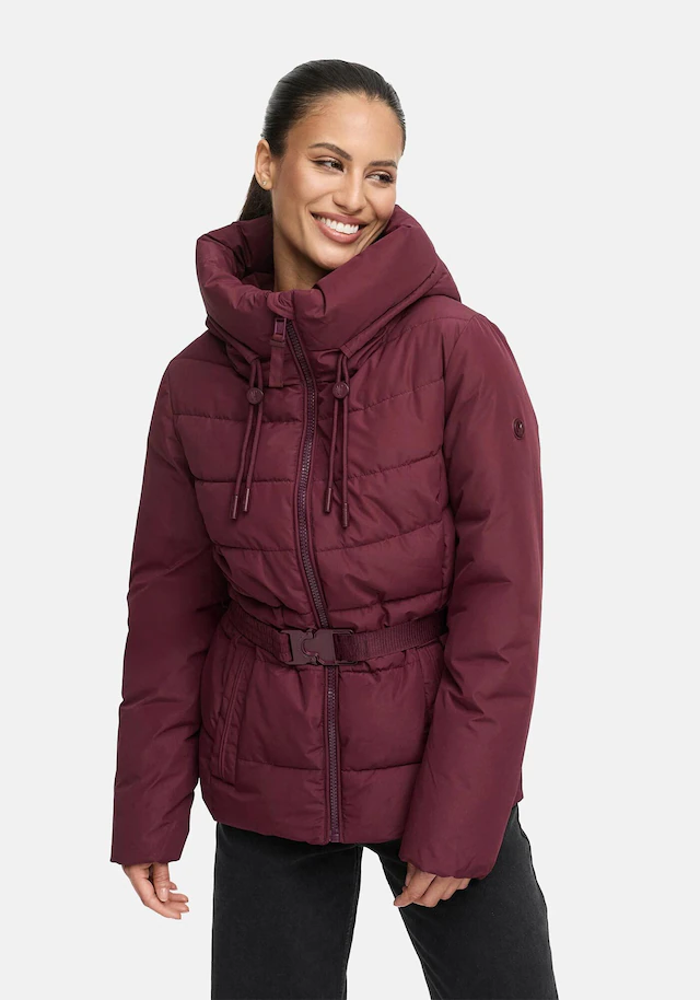 Marikoo Winterjacke »Himee« mit praktischem Taillengürtel und robuster Klickschnalle