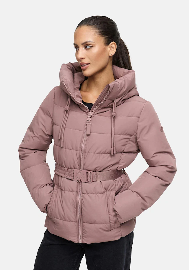 Marikoo Winterjacke »Himee« mit praktischem Taillengürtel und robuster Klickschnalle