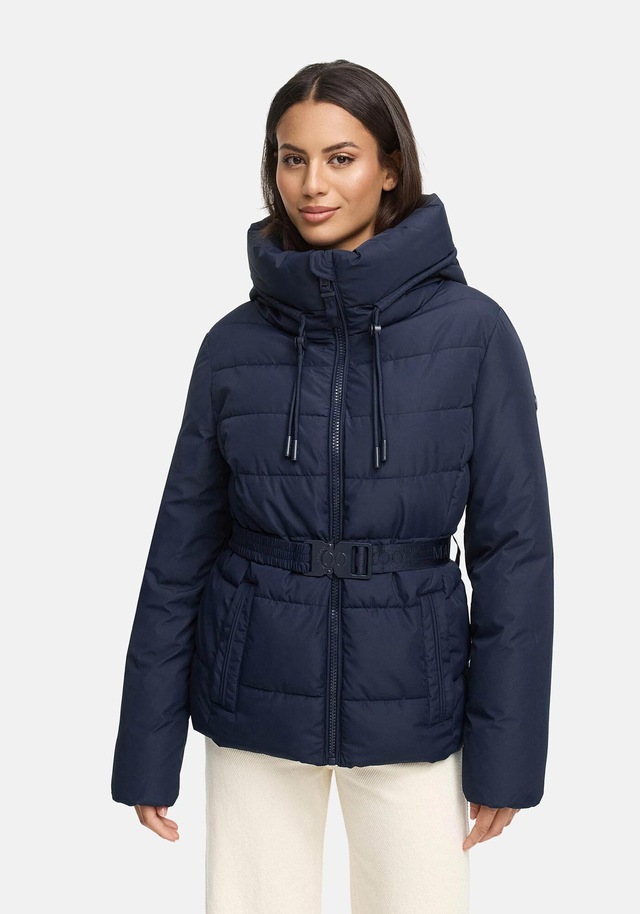 Marikoo Winterjacke »Himee« mit praktischem Taillengürtel und robuster Klickschnalle